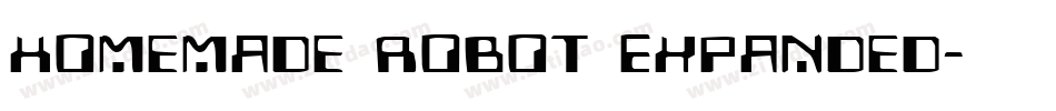 Homemade Robot Expanded字体转换
